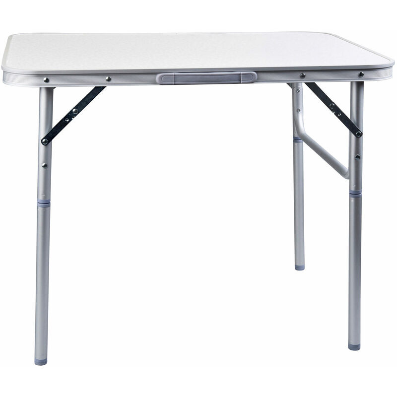 Table pliante 75x55x25-59 cm - légère, cadre en aluminium