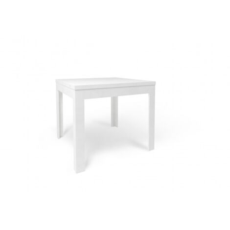 Table pliante 90L x 90P x H75 – Finition blanc mat – Sarmog