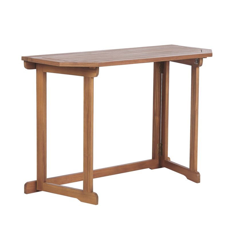 Beliani - Table pour Extérieur Pliable à Plateau Réglable 110 x 47 cm Bois d'Acacia Treia - Bois clair