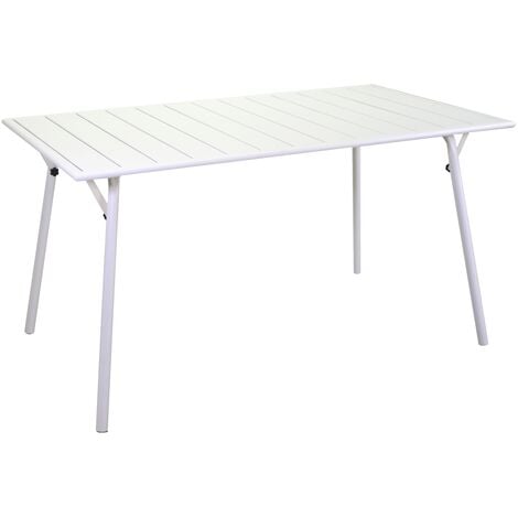 Table pliante Fliptop Twin - 140 x 70 cm - piétement mobile - plateau  mélaminé rabattable 