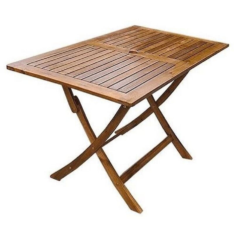Capaldo - table pliante boston cm 120X70X74H acacia meubles de jardin pliables