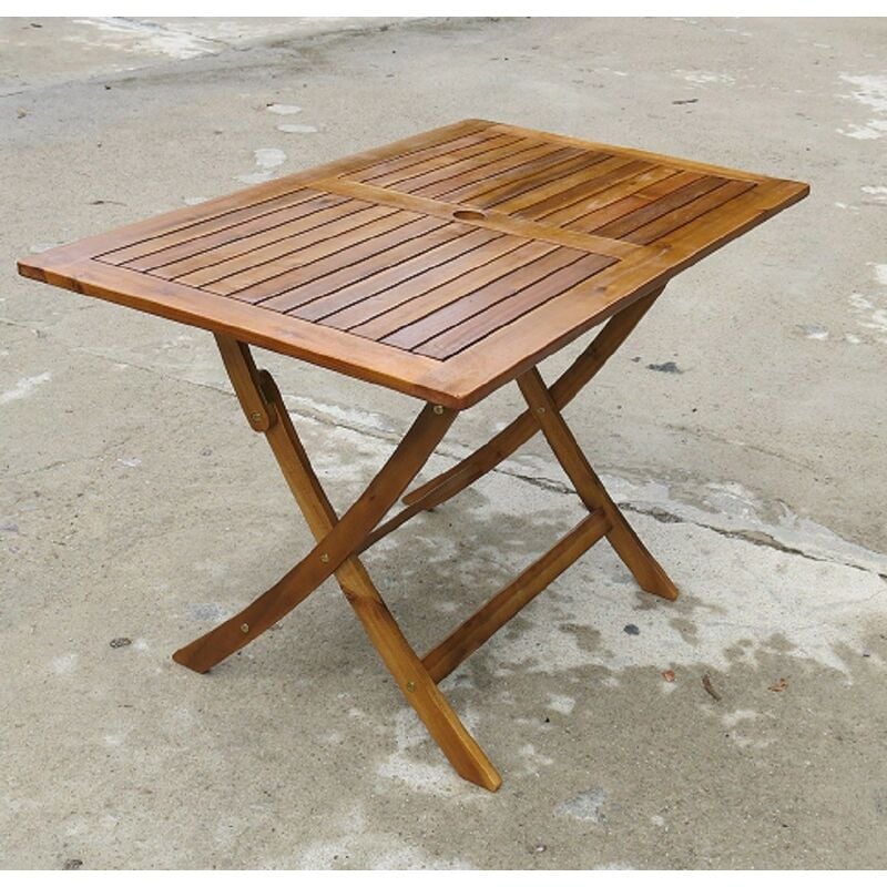 Table pliante boston cm 120X70X74H acacia meubles de jardin pliables