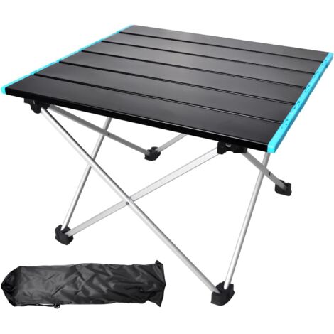 Table Pliante Camping - 1 Unité - Aluminium - Portable Et Robuste - Randonnée Et Pique-Nique - 40x35cm