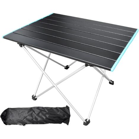 Table Pliante Camping - 1 Unité - Aluminium - Portable Et Robuste - Randonnée Et Pique-Nique - 56x40cm