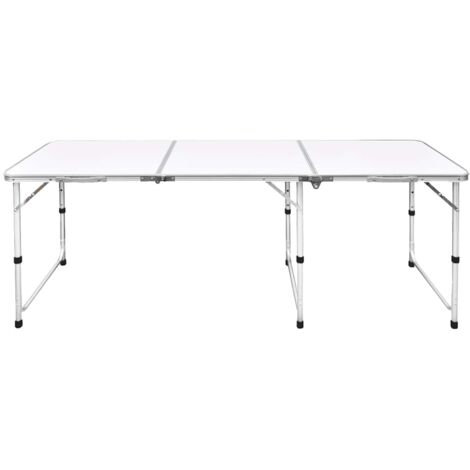Table pliante de camping en aluminium avec hauteur ajustable CFW677153