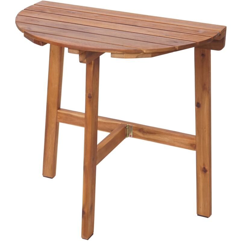 Décoshop26 - Table pliante de jardin balcon intérieur/extérieur pliable en bois d'acacia 71x70x34 cm 040008552
