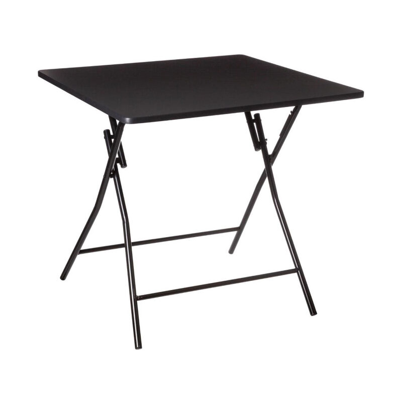 Five Simply Smart - Table Pliante Design 'Bivouac' 80x80cm Noir