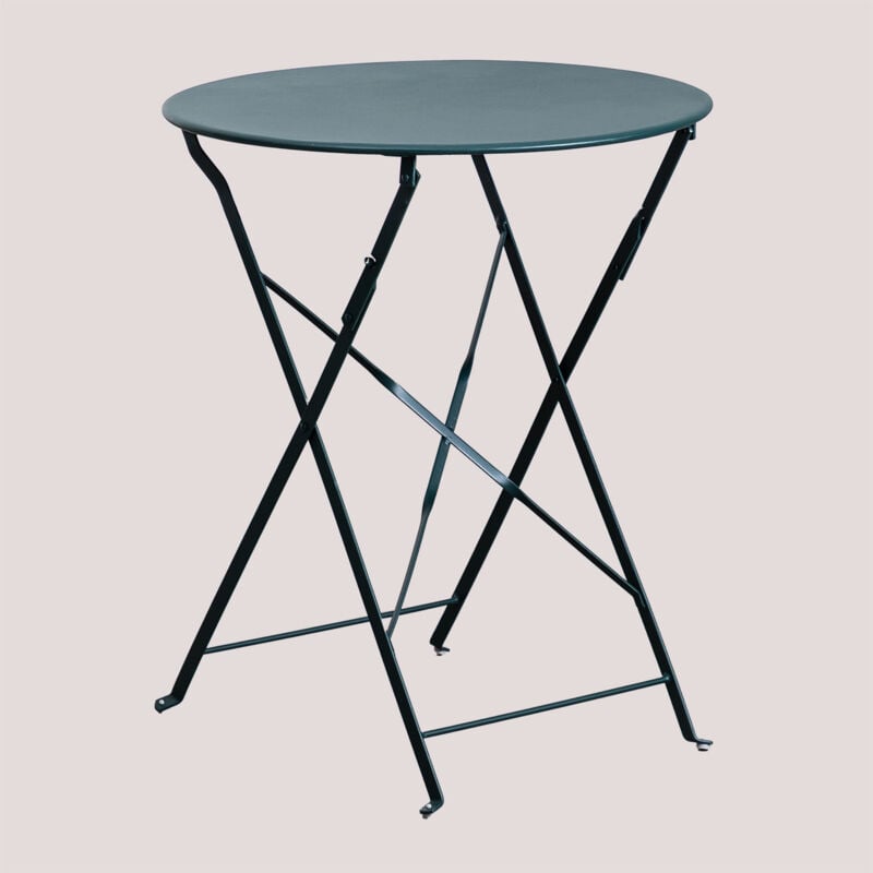 Table Pliante en Acier (Ø59,5 cm) Sergey Sklum Vert Jungle