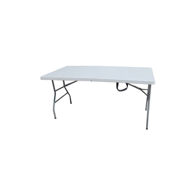 I Giardini Del Re - Table avec structure en acier plateau en pehd valise pliante 183x76x74 cm table de pique-nique de camping