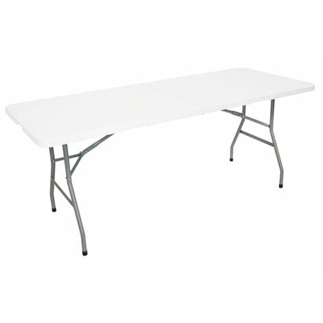 Table pliante jardin - Table de Pique Nique - Portable avec Poignée - Table de Camping 8 places