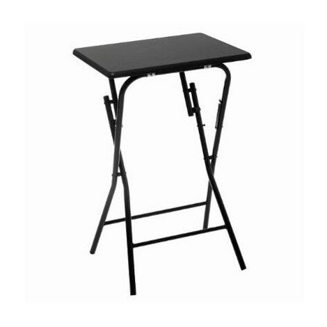 Table pliante - L 48 cm x l 38 cm - Noir - Livraison gratuite - Noir
