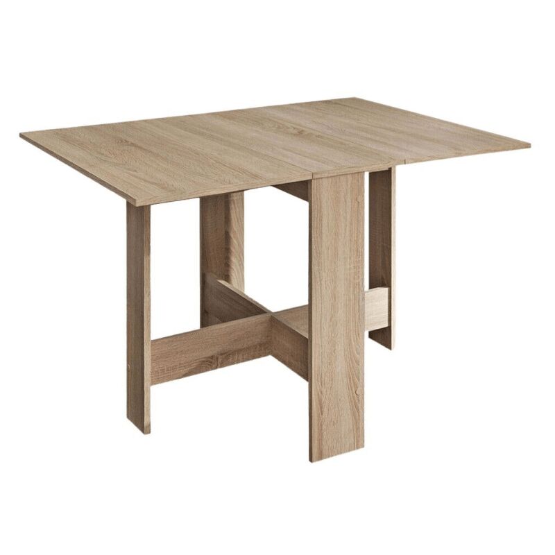 Webmarketpoint - Table pliante peu encombrante Artemio, coloris chêne