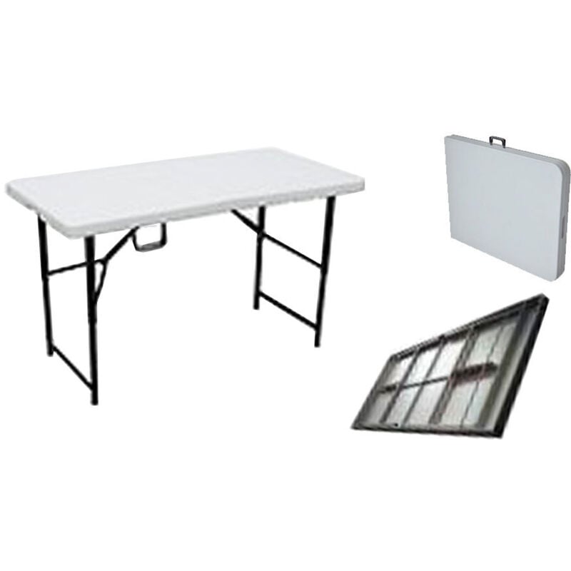 Table pliante rectangulaire 121x61x72 cm