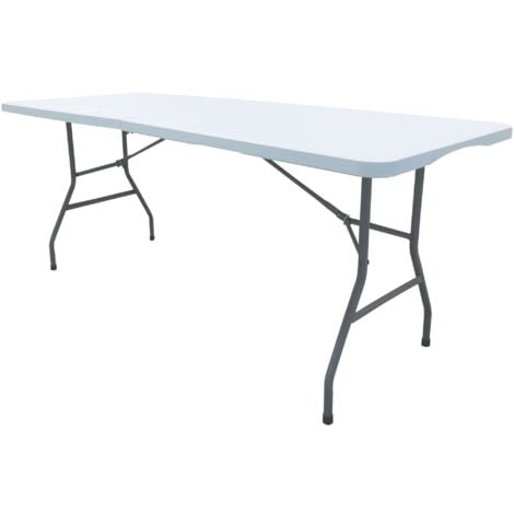 Table pliante rectangulaire WERKA PRO - 180x74x74cm - Blanc