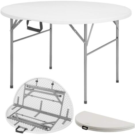 Table De Camping Pliable MONDII – Design Bois, Structure Aluminium | 60x40x25cm, Charge 20kg | Poignée De Transport