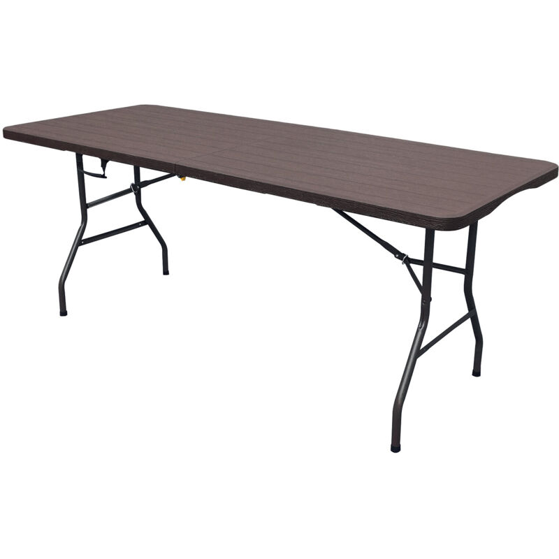 Werka Pro - Table pliante aspect bois 180x74x74cm