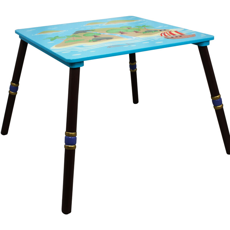 Table pour chambre enfant ou bébé mixte garçon Pirate Island Fantasy Fields TD-11593A1 - Bleu