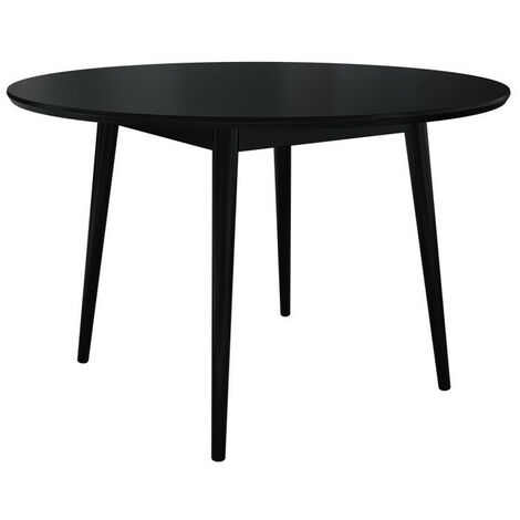 Table Racine 118, Noir, 76x0x0cm, MDF, Bois