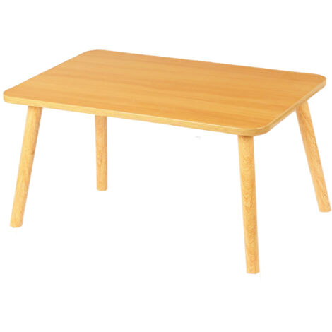 Table Rectangle Multifonction en MDF et Bois de Hêtre  Bureau Compact 60X40cm pour Chevet/Fenêtre/Lit  Surface Anti-Rayures & haut 32cm