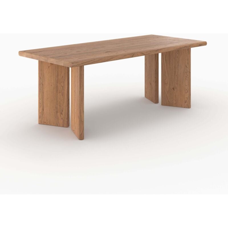 Table rectangulaire en bois d'orme 8 personnes - albane