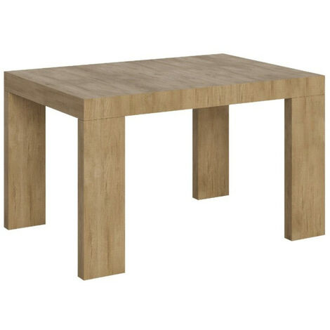 Table rectangulaire extensible 4 à 10 personnes L 130 à 234 cm frêne blanc Ribo