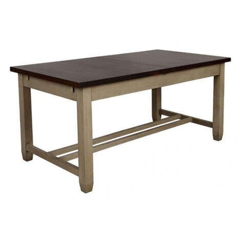 Table rectangulaire extensible - Bois - Beige - Interior's