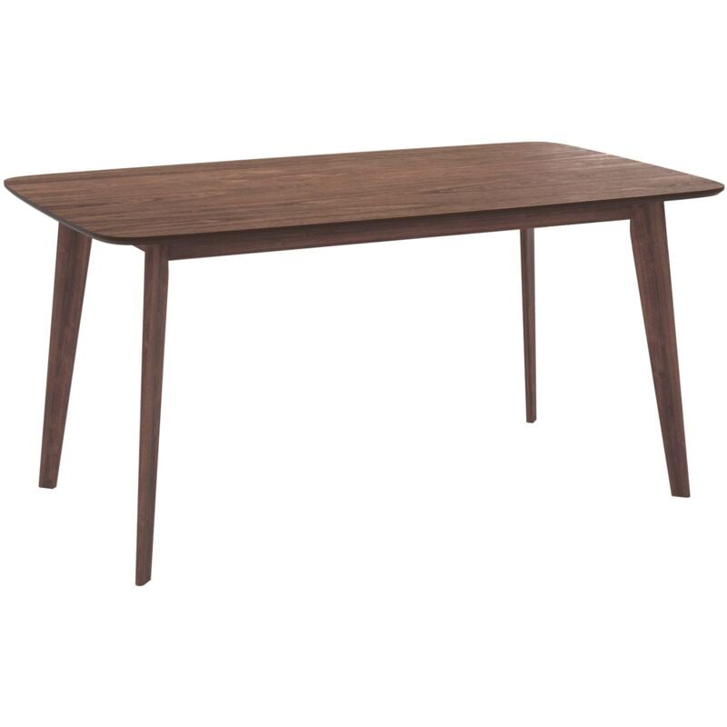 Rendez-vous Déco - Table rectangulaire 6 personnes en bois foncé 150 cm - oman