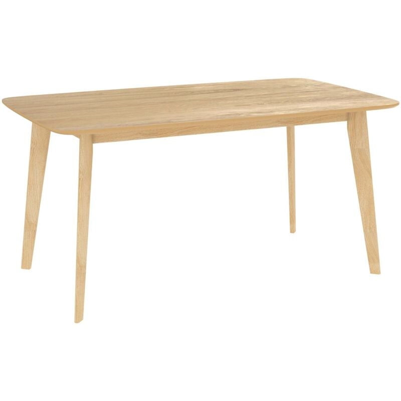Rendez-vous Déco - Table rectangulaire 6 personnes en bois clair 150 cm - oman