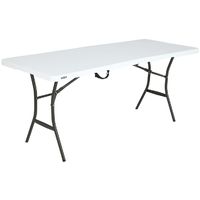 TABLE RECTANGULAIRE PLIANTE EN 2 - LIFETIME 183 x 70 cm X 73cm / 8 personnes