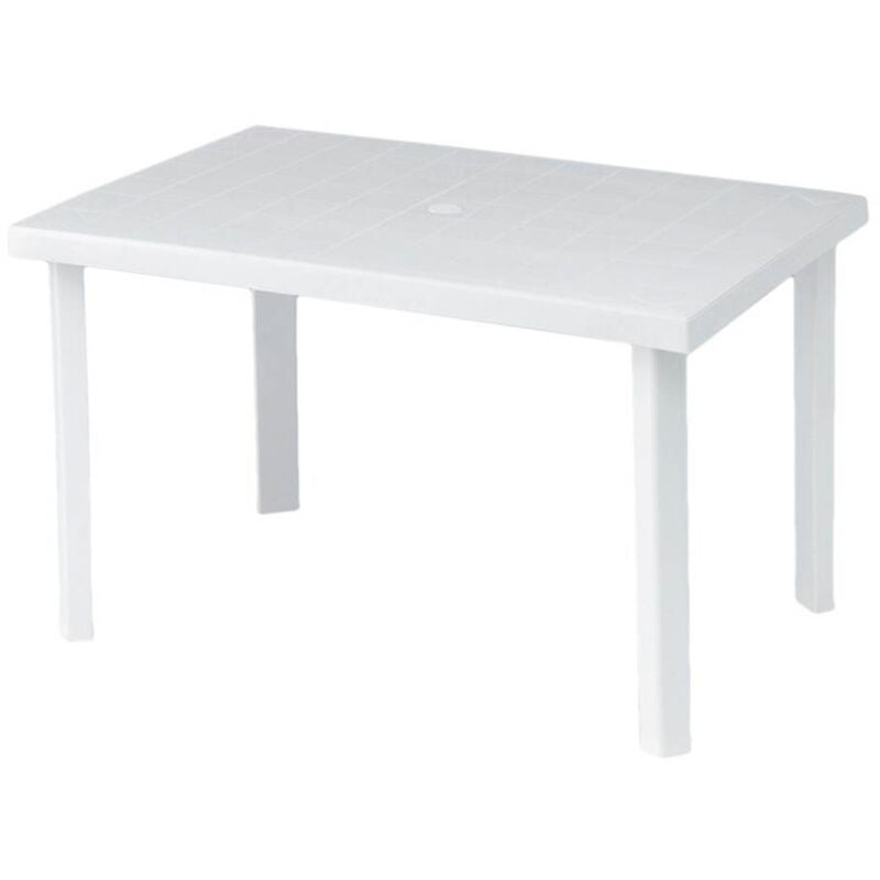 Salmar - Table rectangulaire pour extérieur 120x80x72 h cm blanc Calaf