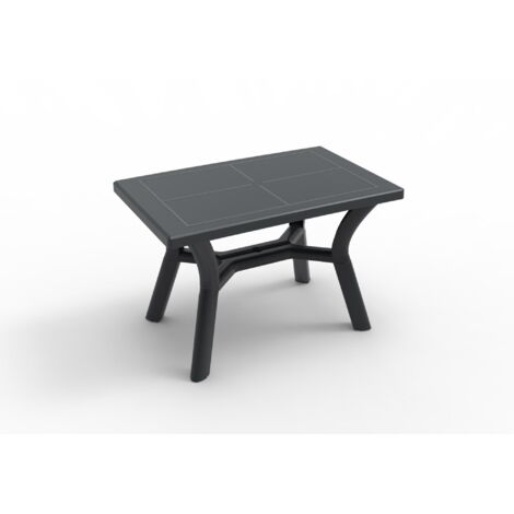 Table rectangulaire recyclée extérieur 115x72 gris DALIA garbar