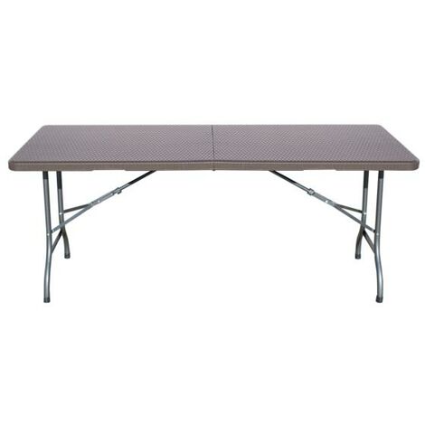 Table rectangulaire série imitation rotin - talla