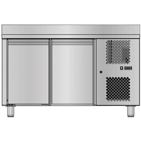 Table Réfrigérée Négative 2 Portes - Avec Dosseret - 210 L - Sofraca