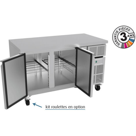 Table Réfrigérée Négative GN 1/1 2 Portes avec Groupe Logé - Nosem