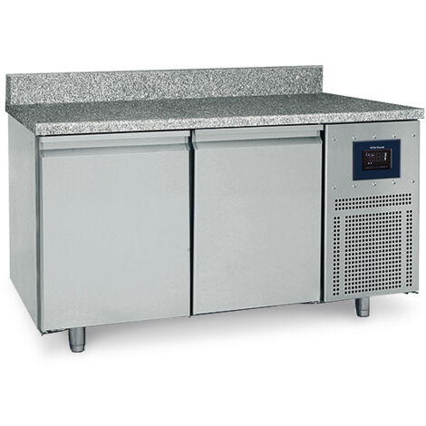 Table Réfrigérée Pâtisserie 2 Portes 600X400 mm, Plan En Granite, -2°/+8°C - Wifi - Virtus - BNZ0001/FN