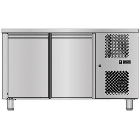 Table Réfrigérée Positive 2 Portes - Sans Dosseret - 210 L - Sofraca