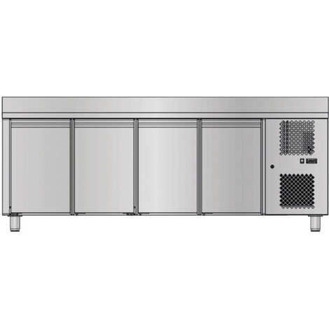 Table Réfrigérée Positive 4 Portes - Avec Dosseret - 420 L - Sofraca
