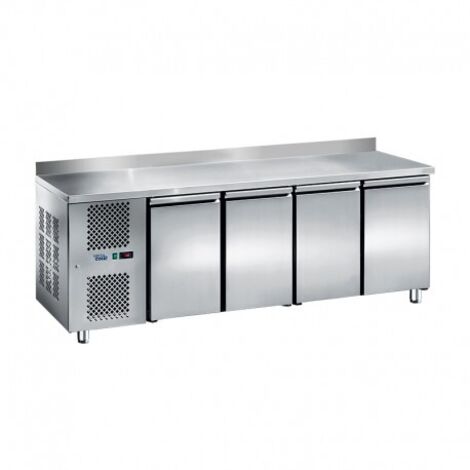 Table Réfrigérée Positive 4 Portes - Avec Dosseret - 420 L - Sofraca