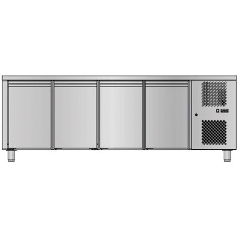Table Réfrigérée Positive 4 Portes - Sans Dosseret - 420 L - Sofraca