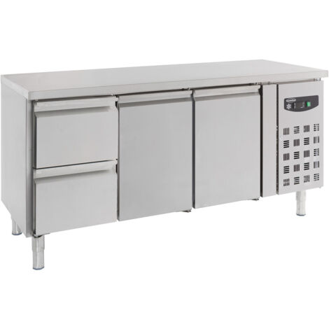 Table Réfrigérée Positive avec Tiroirs à Gauche Série 700 - 1 à 3 Portes - Combisteel