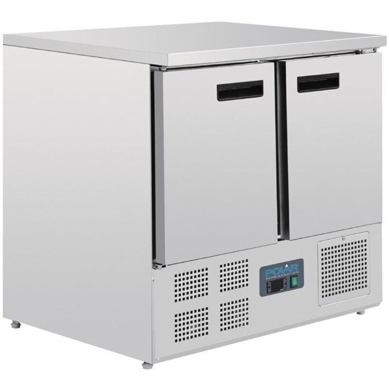 Table Réfrigérée Positive Inox 240 L - 2 Portes - Polar