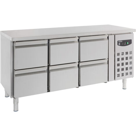 Table Réfrigérée Positive Profondeur 700 - 4 ou 6 Tiroirs - Combisteel