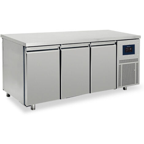 Table Réfrigérée Traversante Avec 3+3 Portes GN 1/1, -2°/+8°C - Wifi - Virtus - BNA0065/FN