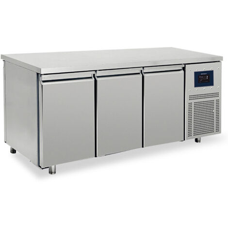 Table Réfrigérée Traversante Avec 4+4 Portes GN 1/1, -2°/+8°C - Wifi - Virtus - BNA0066/FN