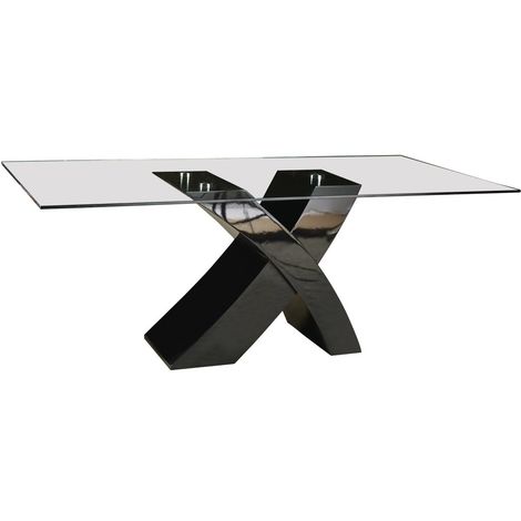 Table repas Mona - 200 x 90 x 74 cm - Noir