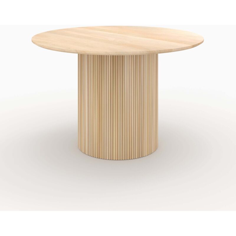 Rendez-vous Déco - Table ronde 4 personnes en bois de manguier D120 cm - agathe