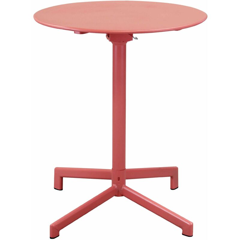 Magazzini Cosma - Table ronde Ø60 cm Fermable Outdoor pour bars et pubs de publication avec structure et haut en acier bazar Red - Red