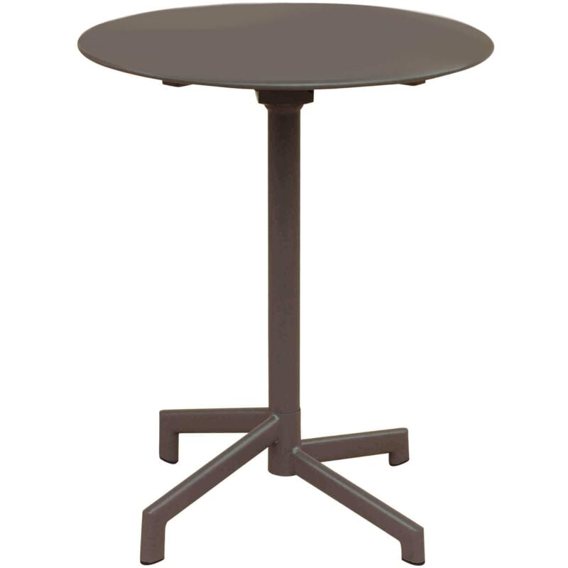 Table ronde Ø60 cm Fermable Outdoor pour bars et pubs de publication avec structure et haut en acier bazar DarkGray