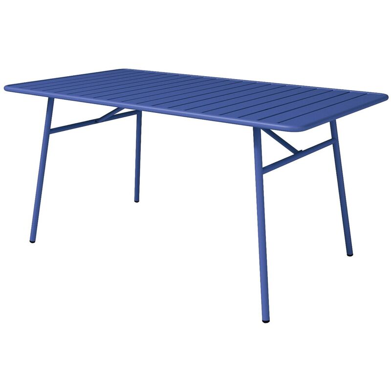 Gartentisch - D. 160 cm - Metall - Dunkelblau - MIRMANDE von MYLIA