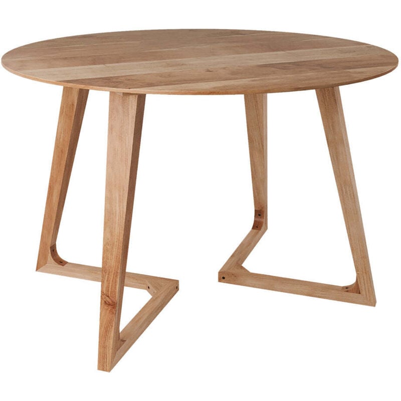Rendez-vous Déco - Table ronde 4 personnes en bois d'acacia D115 cm - iguana